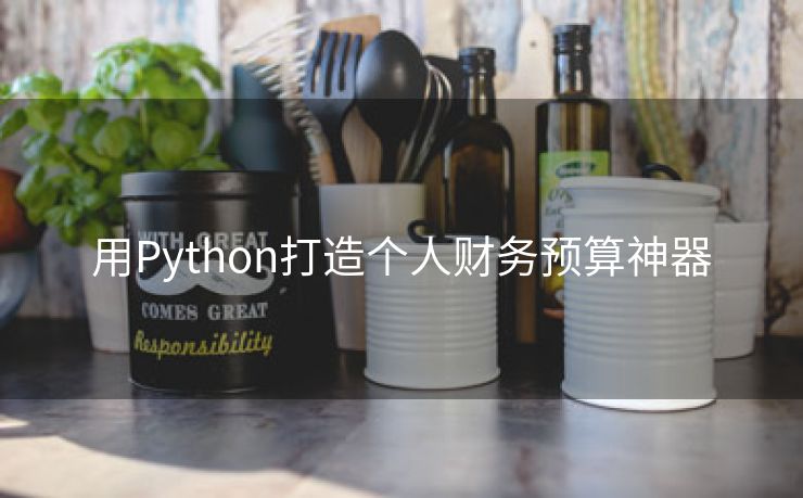 用Python打造个人财务预算神器