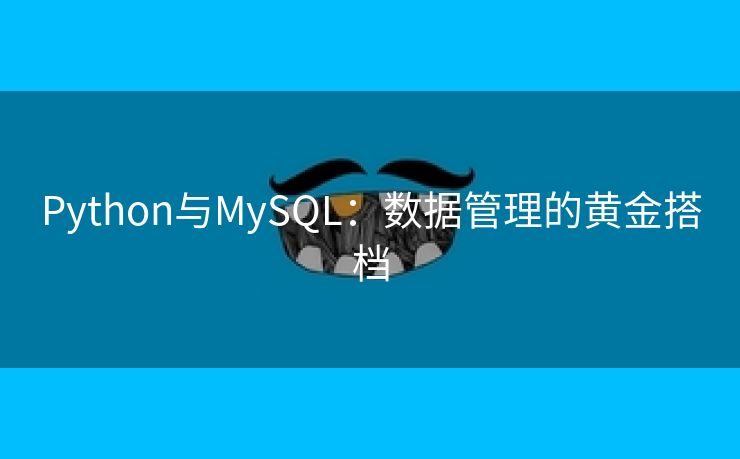 Python与MySQL：数据管理的黄金搭档