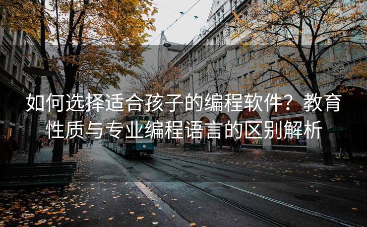 如何选择适合孩子的编程软件？教育性质与专业编程语言的区别解析