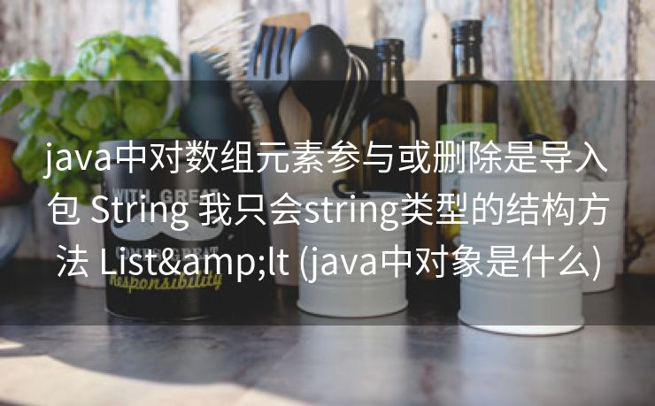java中对数组元素参与或删除是导入包 String 我只会string类型的结构方法 List&lt (java中对象是什么)