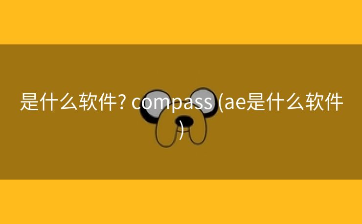 是什么软件? compass (ae是什么软件)