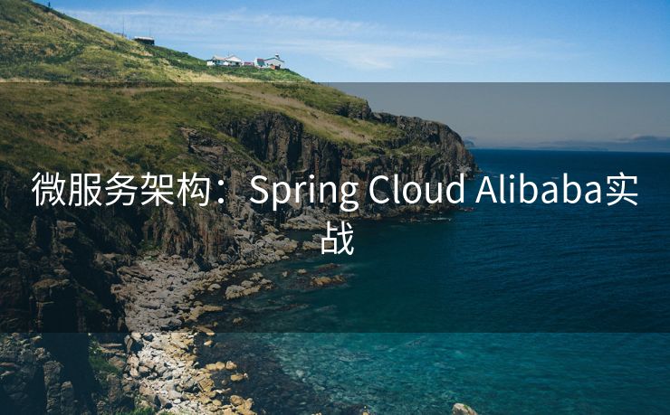 微服务架构：Spring Cloud Alibaba实战