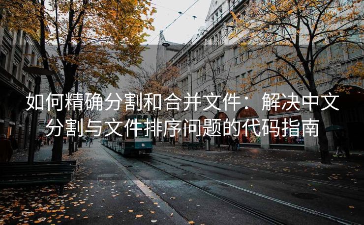 如何精确分割和合并文件：解决中文分割与文件排序问题的代码指南