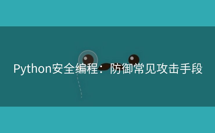 Python安全编程：防御常见攻击手段