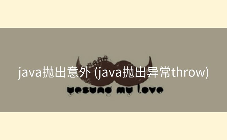 java抛出意外 (java抛出异常throw)