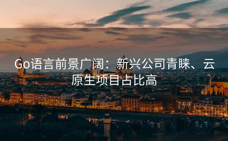 Go语言前景广阔：新兴公司青睐、云原生项目占比高