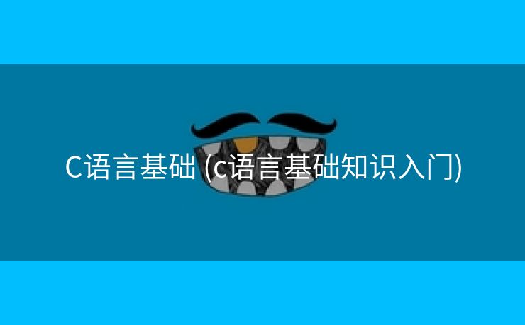 C语言基础 (c语言基础知识入门)
