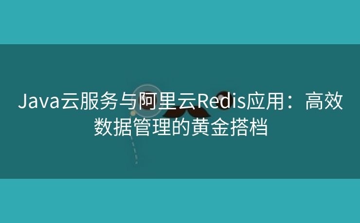 Java云服务与阿里云Redis应用：高效数据管理的黄金搭档