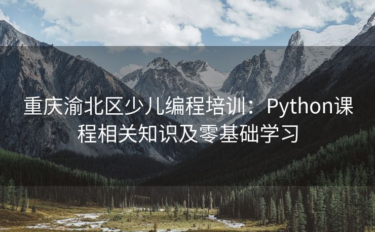 重庆渝北区少儿编程培训：Python课程相关知识及零基础学习