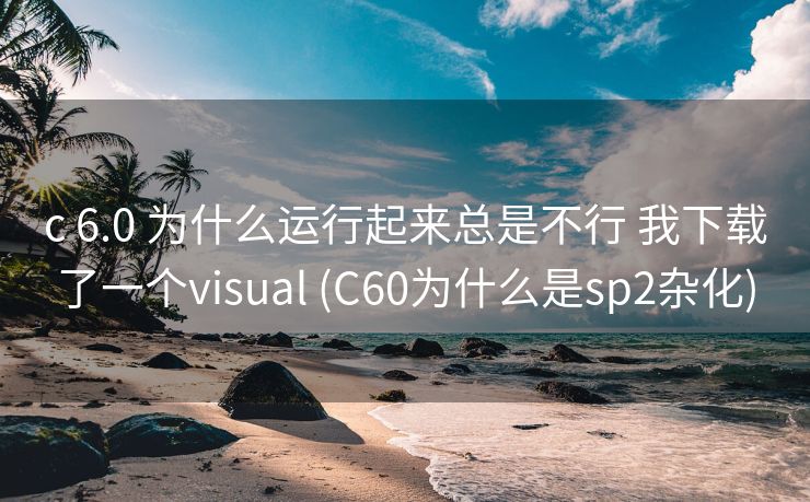 c 6.0 为什么运行起来总是不行 我下载了一个visual (C60为什么是sp2杂化)