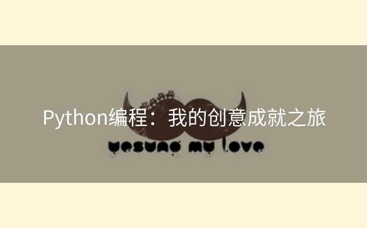 Python编程：我的创意成就之旅