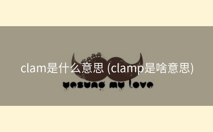 clam是什么意思 (clamp是啥意思) clam是什么意思 (clamp是啥意思)