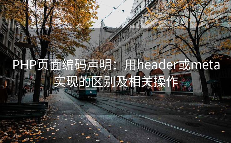 PHP页面编码声明：用header或meta实现的区别及相关操作