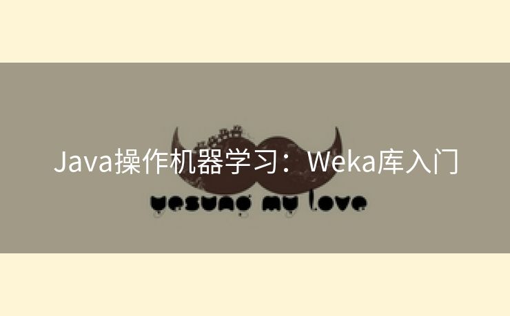 Java操作机器学习：Weka库入门