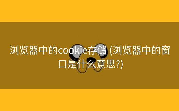 浏览器中的cookie存储 (浏览器中的窗口是什么意思?)