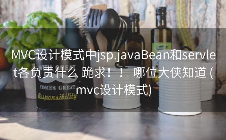 MVC设计模式中jsp.javaBean和servlet各负责什么 跪求！！ 哪位大侠知道 (mvc设计模式)