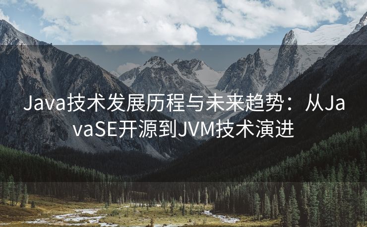 Java技术发展历程与未来趋势：从JavaSE开源到JVM技术演进