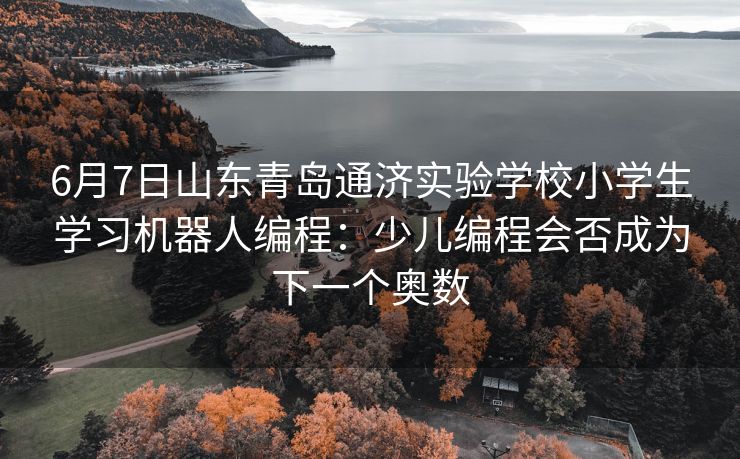 6月7日山东青岛通济实验学校小学生学习机器人编程：少儿编程会否成为下一个奥数
