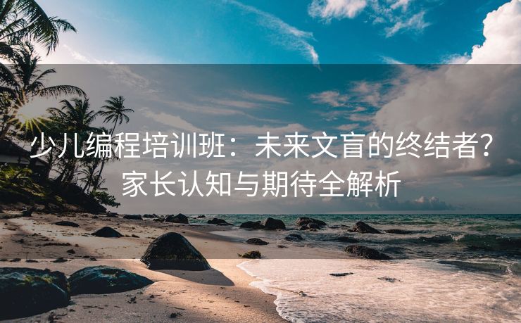 少儿编程培训班：未来文盲的终结者？家长认知与期待全解析